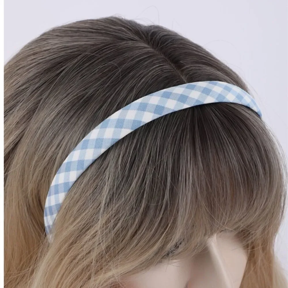 Blue Plaid Headband
